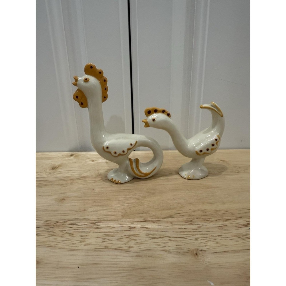 RARE Betty Harrington Chickens Hens Birds Vintage Madison Ceramic Arts Studio